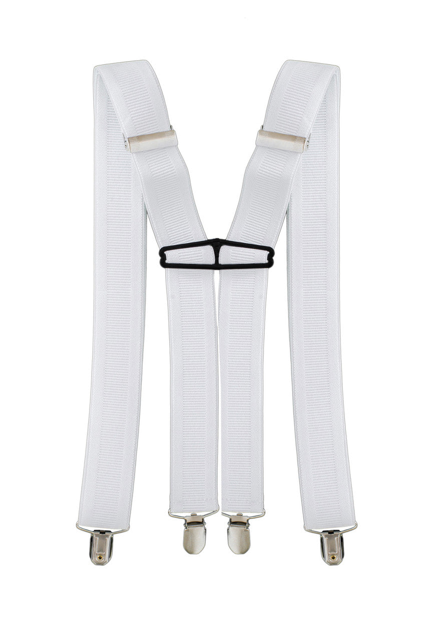 Men's Adjustable Braces x Shape Heavy Duty Clip On Suspenders for Trousers Jeans 35mm