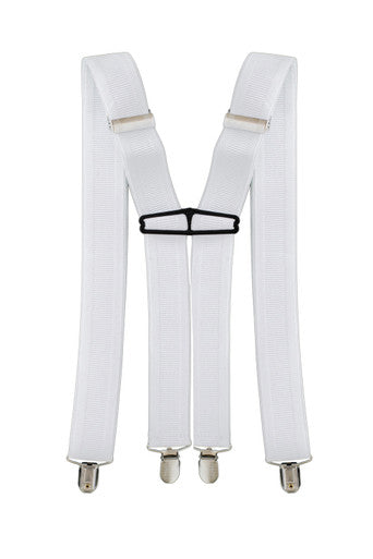 Men's Adjustable Braces x Shape Heavy Duty Clip On Suspenders for Trousers Jeans 35mm