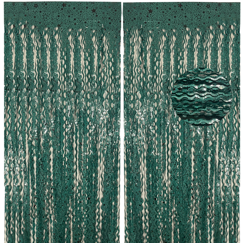 Wavy Ceramic Foil Fringe Curtain (1m x 2m)