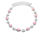 Charms Belt with Heart - Pink