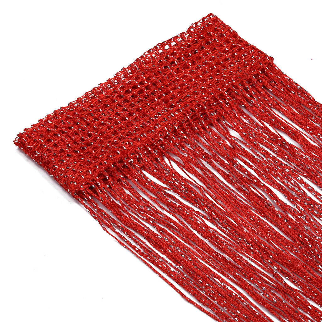 String Curtain Panel - Red