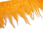 Rooster Feather Fringe for Costume - Orange