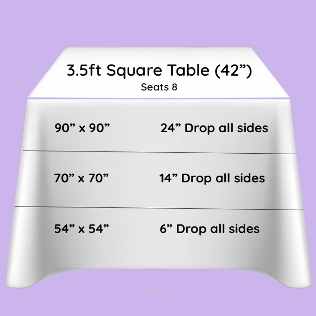Square Polyester Tablecloth - Ivory