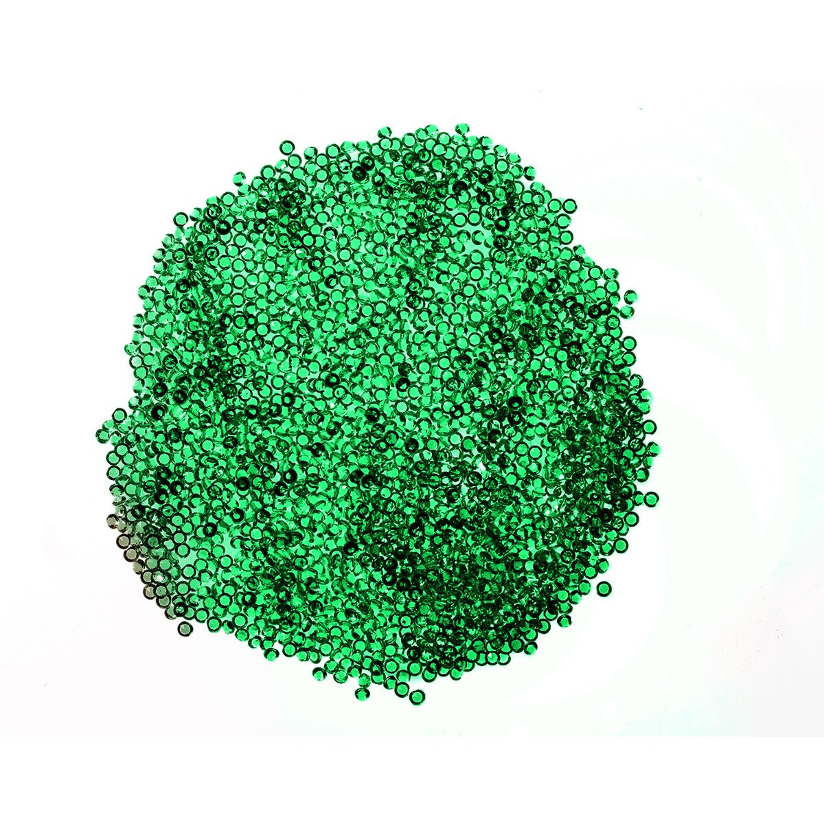 4000 Iridescent Table Scatter Acrylic Crystals, 2.5mm - Emerald Green