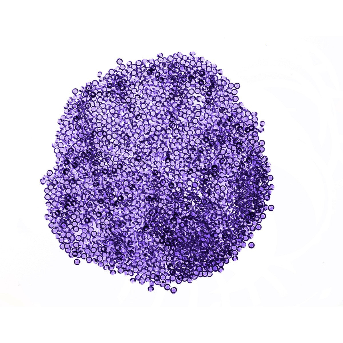 4000 Iridescent Table Scatter Acrylic Crystals, 2.5mm - Purple