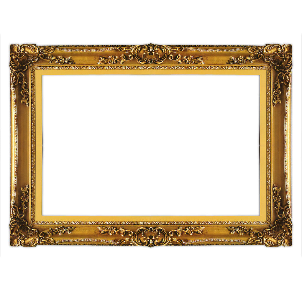 Cardboard Photo Frame Prop - Gold