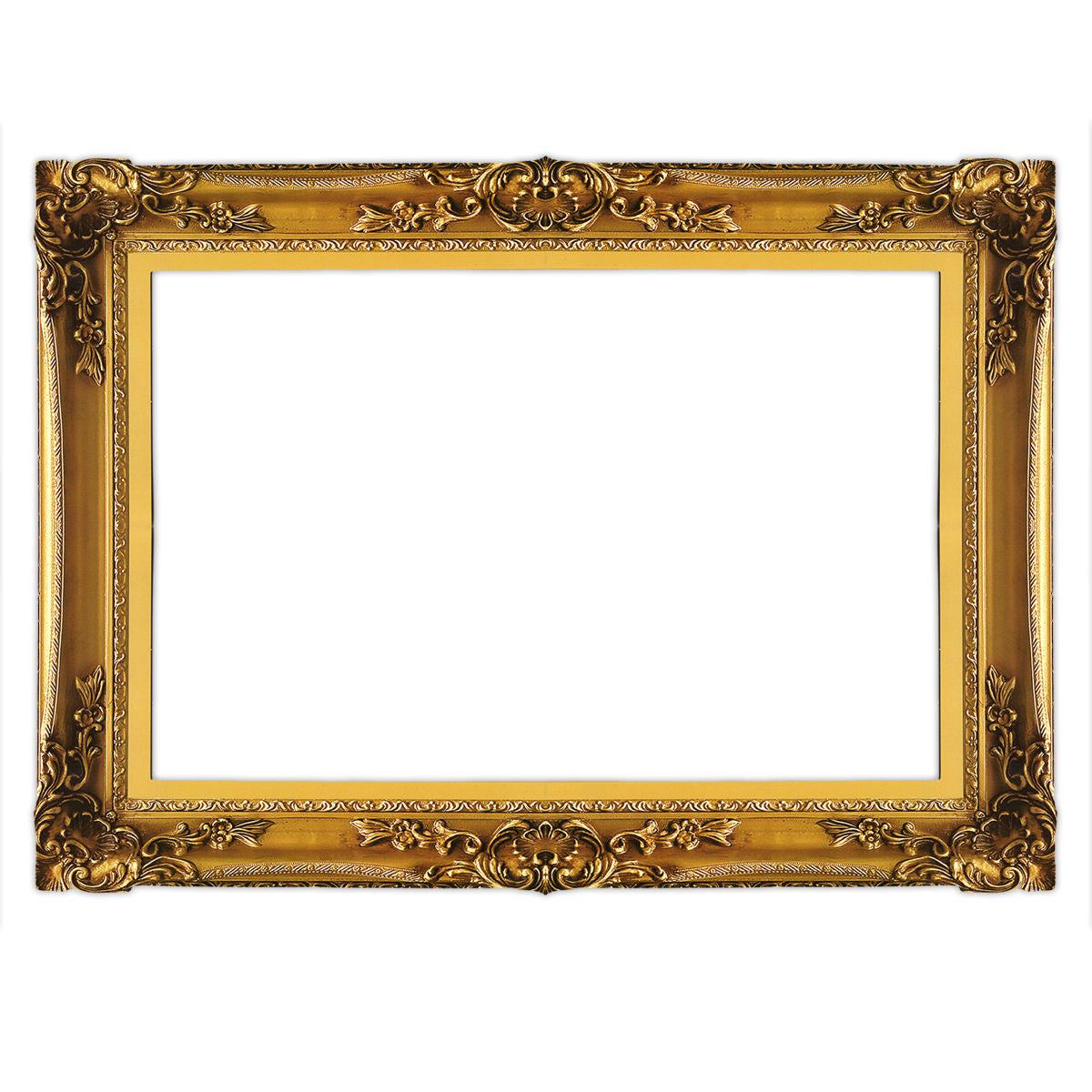 Cardboard Photo Frame Prop - Gold