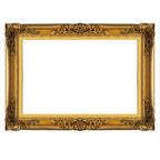 Cardboard Photo Frame Prop - Gold