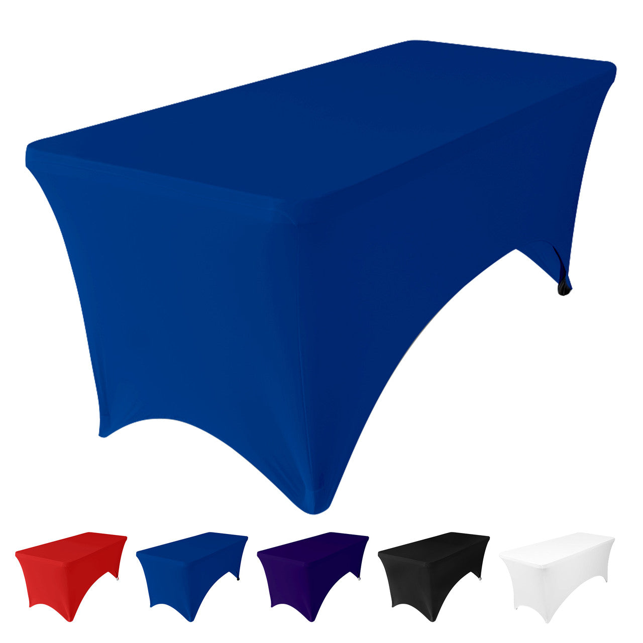 Rectangular Spandex Tablecloth - Royal Blue
