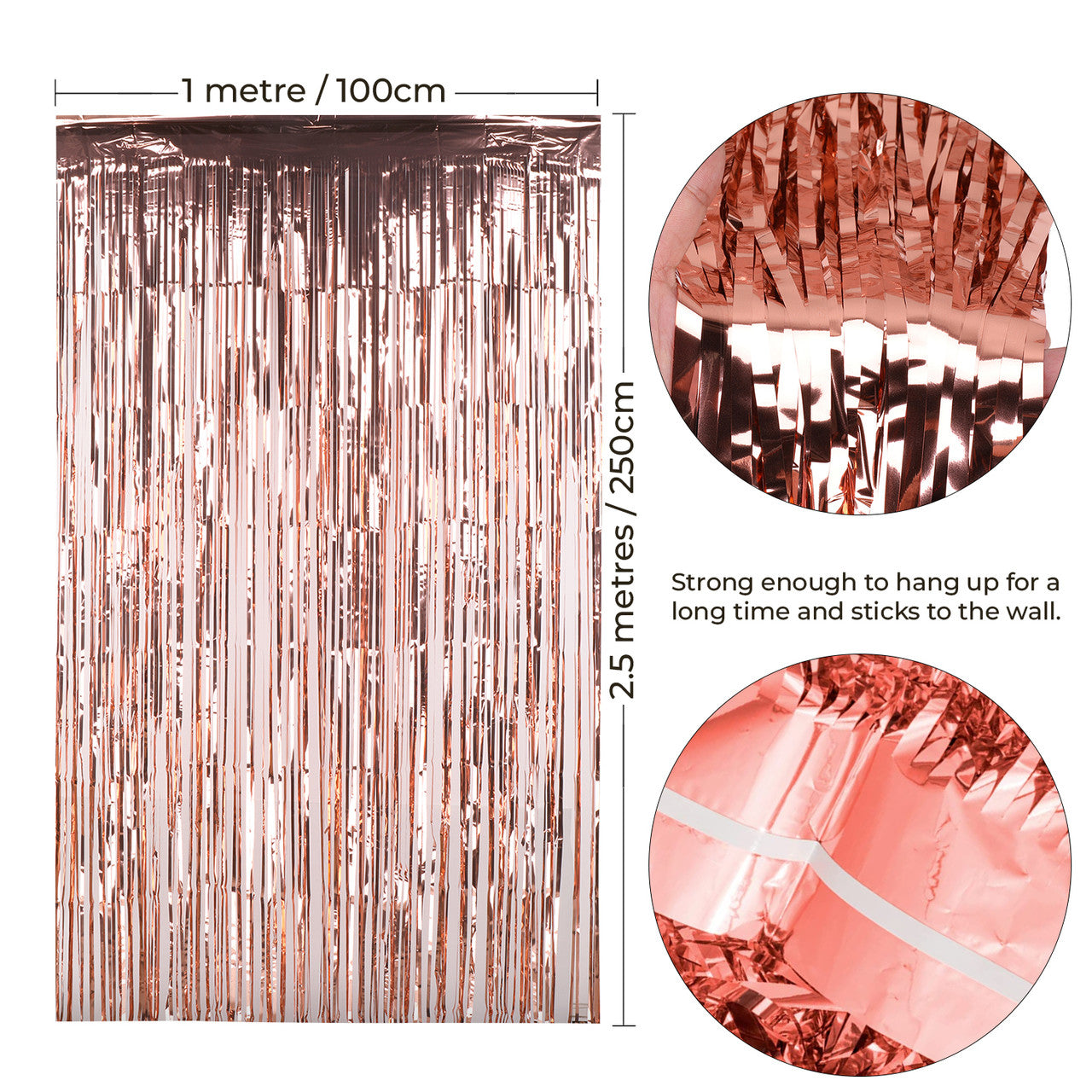 Foil Backdrop - Rose Gold