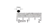 4000 Iridescent Table Scatter Acrylic Crystals, 2.5mm - Red