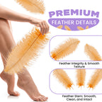 50-60cm Loose Ostrich Feathers, 5pcs - Orange