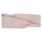 9.5cm x 250cm Wide Waist Crochet Cinch Soft PU Belt - Ivory