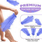 50-60cm Loose Ostrich Feathers, 5pcs - Royal Blue