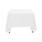 Square Polyester Tablecloth - White