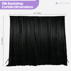 100GSM Ice Silk Photography Backdrop (No Swag) - Black