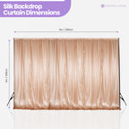 100GSM Ice Silk Photography Backdrop (No Swag) - Rose Gold