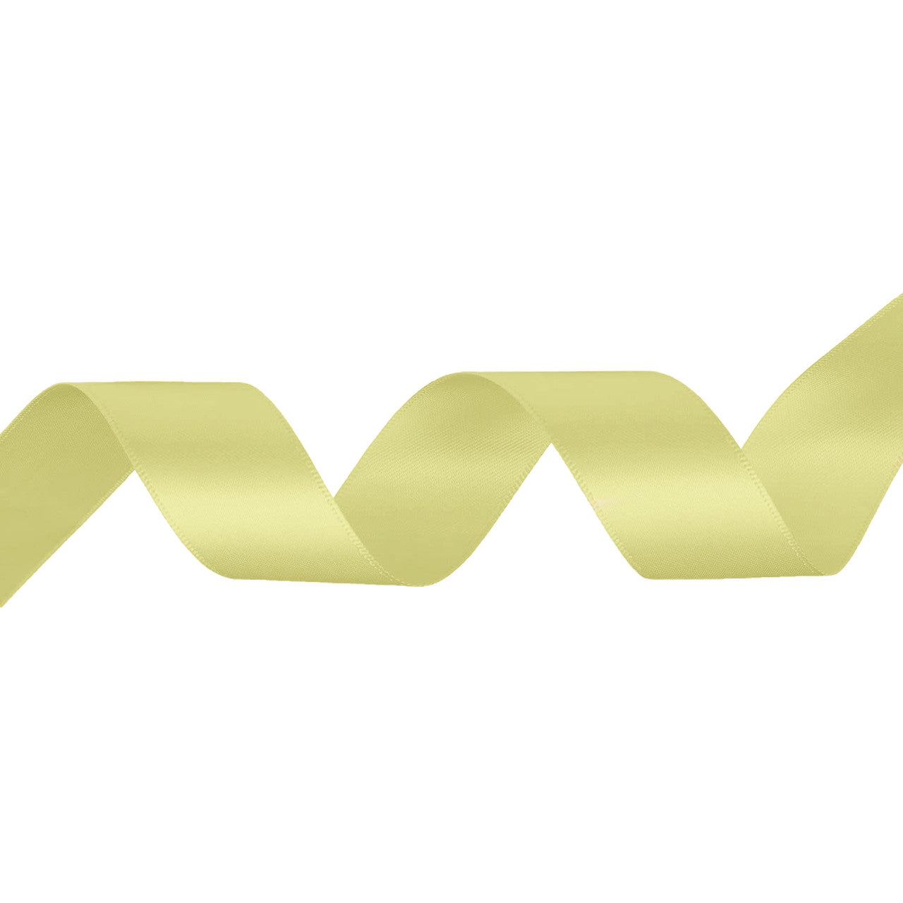 1m Double Sided Satin Ribbon-Canary
