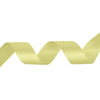 10m Double Sided Satin Ribbon - Canary
