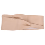 9.5cm x 250cm Wide Waist Crochet Cinch Soft PU Belt - Beige