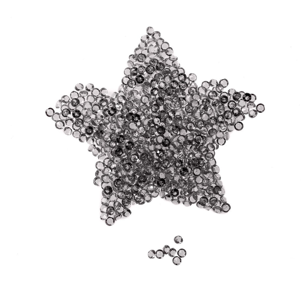 4000 Iridescent Table Scatter Acrylic Crystals, 2.5mm - Clear