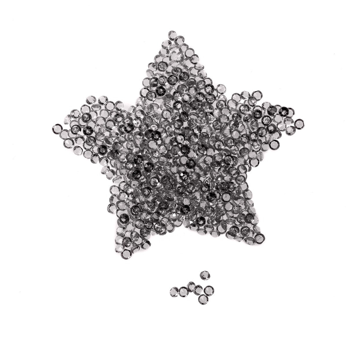 4000 Iridescent Table Scatter Acrylic Crystals, 2.5mm - Clear