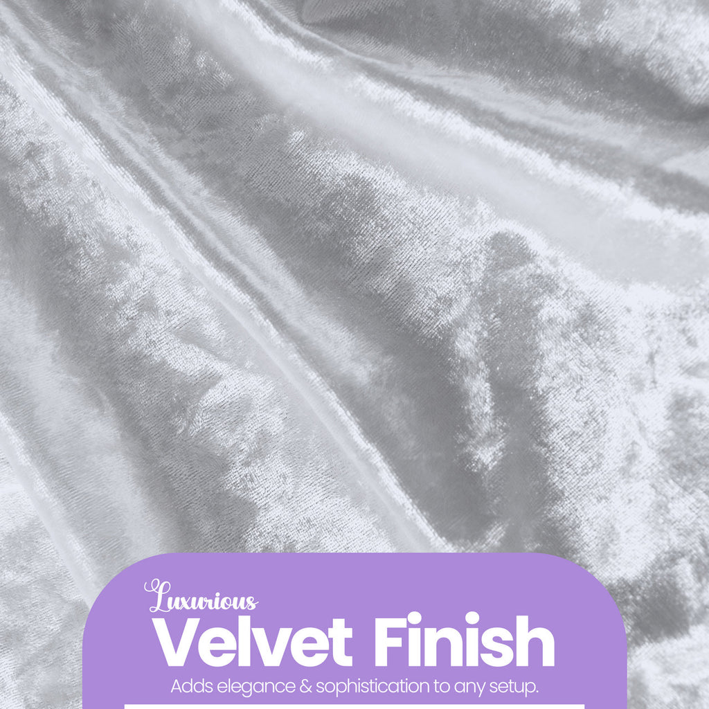 Velvet Chair Band - White