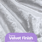 Velvet Chair Band - White