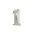 Large Foil Number Air-fill and Helium Balloons (0-9) - Silver