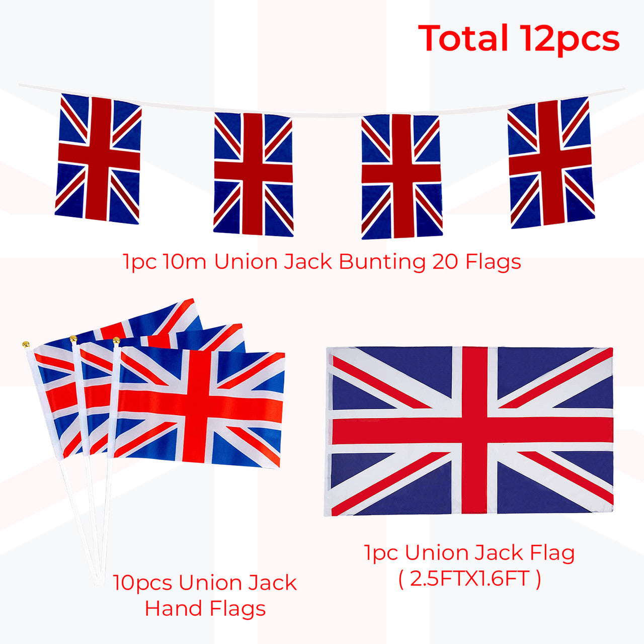 Union Jack Flag Set - Option 5