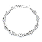 Oval Diamante Belt - Silver