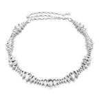 Oval Diamante Belt - Silver