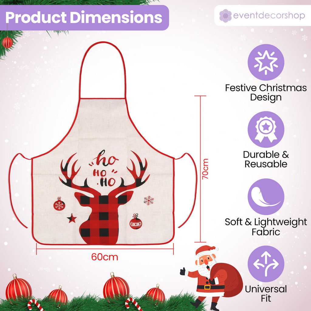 Unisex Christmas Apron – Ho Ho Ho Reindeer