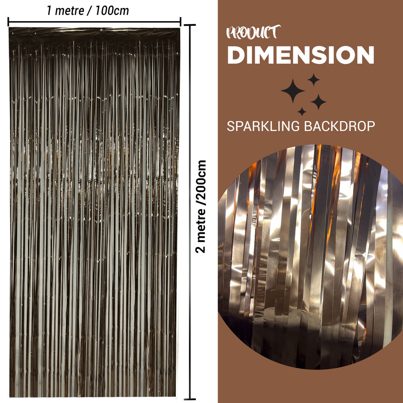 Foil Fringe Curtain Backdrop
