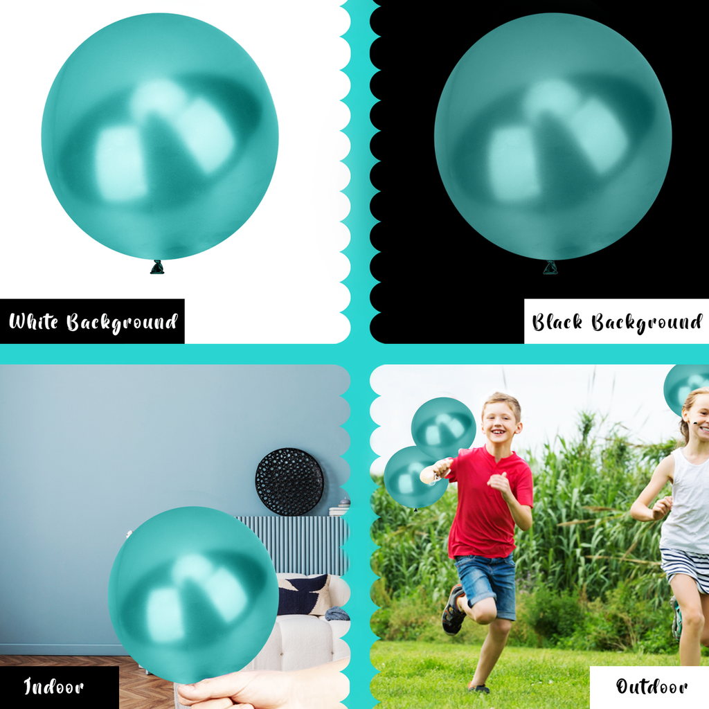 Metallic Shiny Balloons - Green