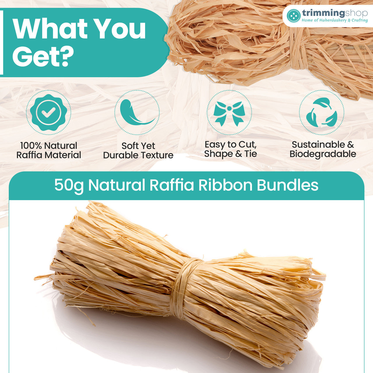 Raffia Ribbon Thick Strings