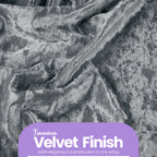 Velvet Chair Band - Silver