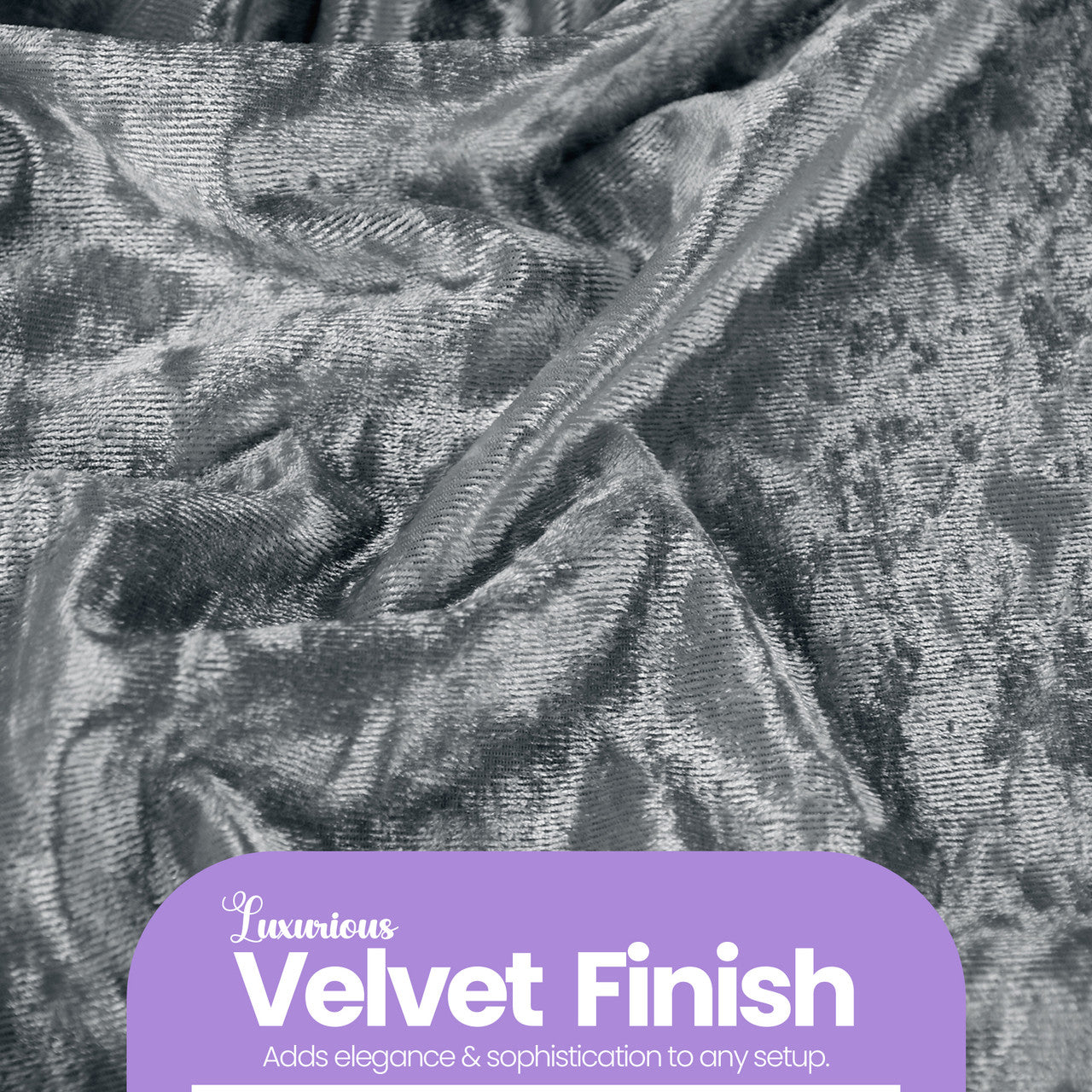 Velvet Chair Band - Silver