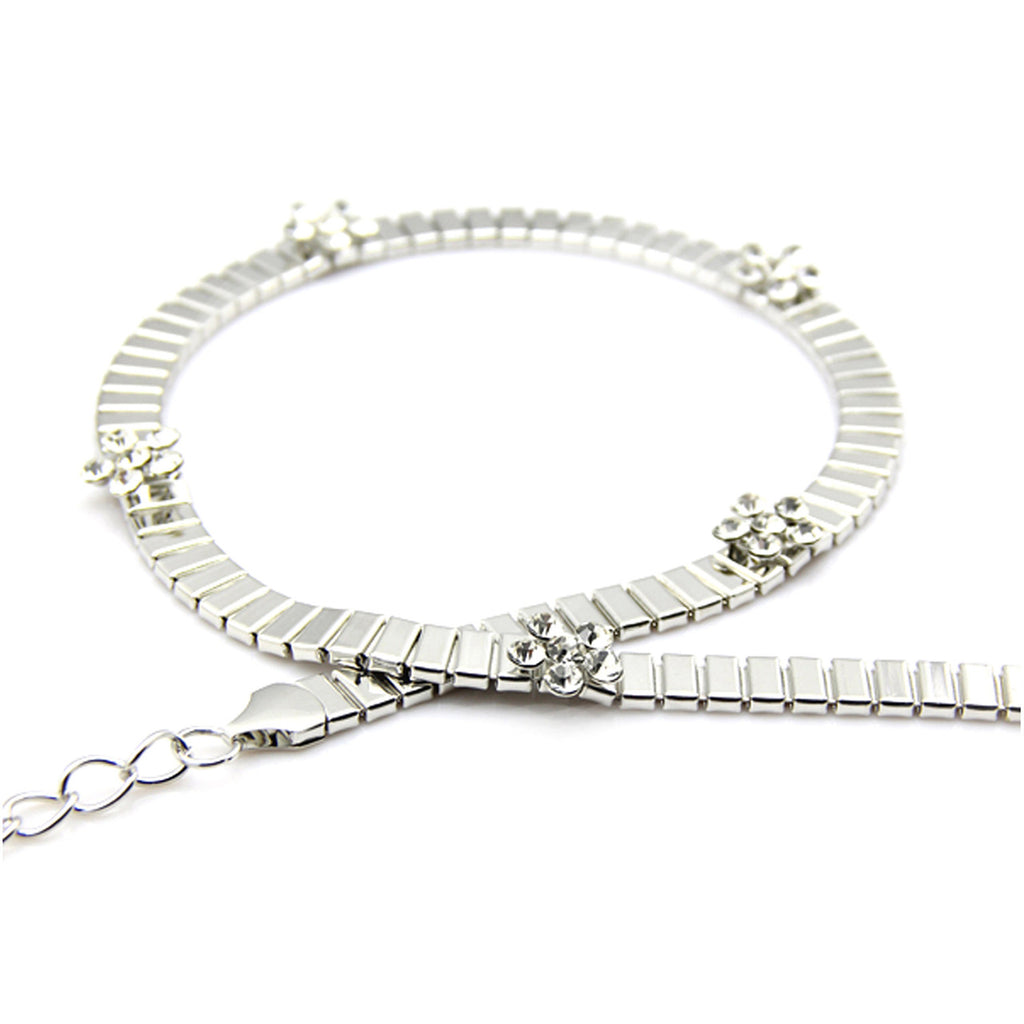 Diamante Waist Chain Belt - Silver