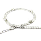 Diamante Waist Chain Belt - Silver