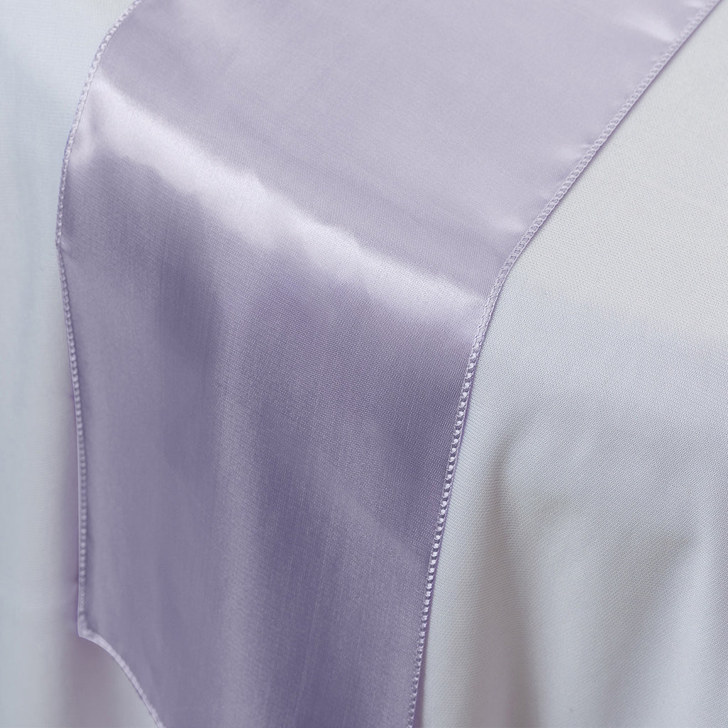 11" x 108" Satin Table Runner - Lavender