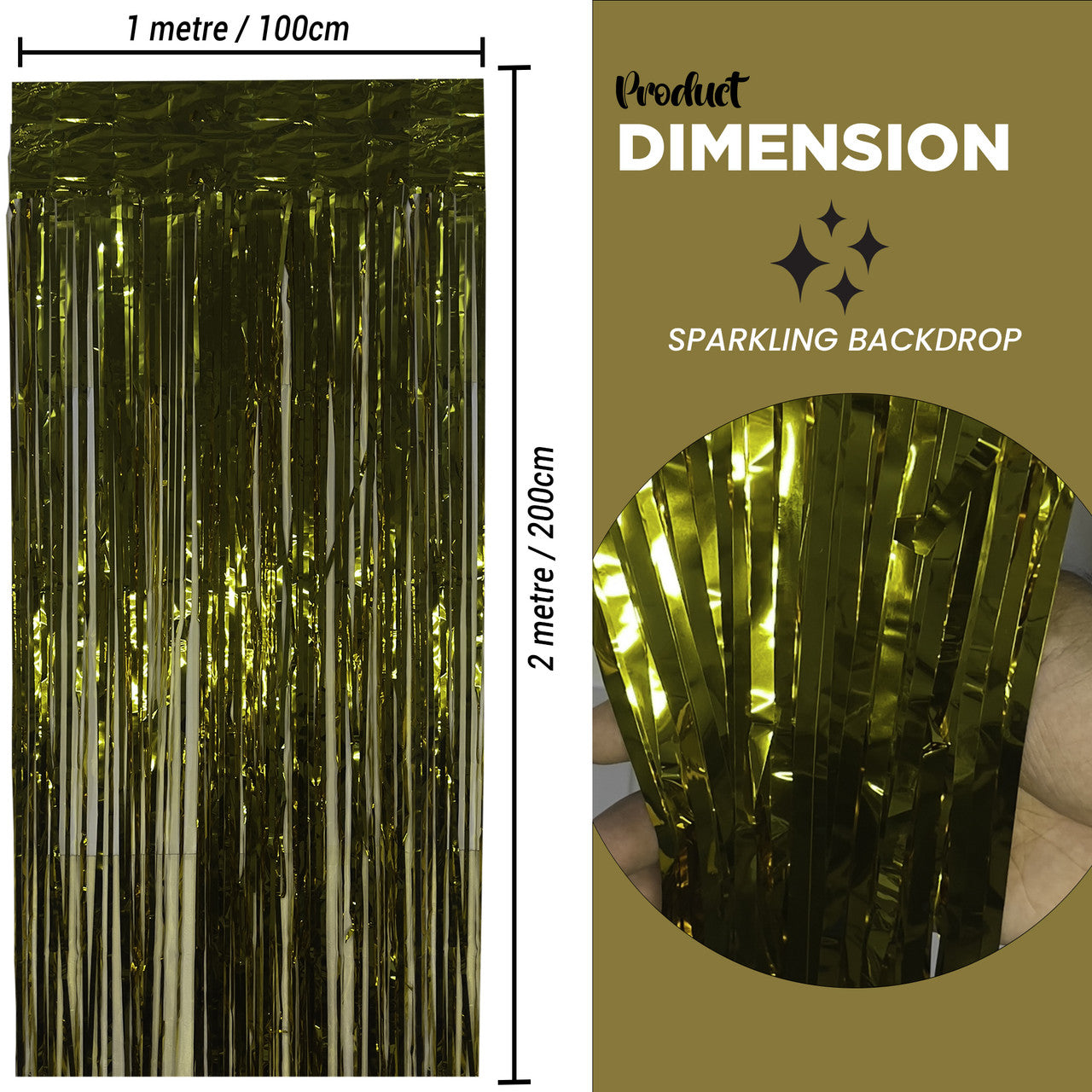 Foil Fringe Curtain Backdrop