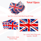 Union Jack Flag Set - Option 3