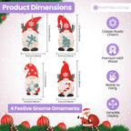 Wooden Nordic Gnome Christmas Hanging Signs