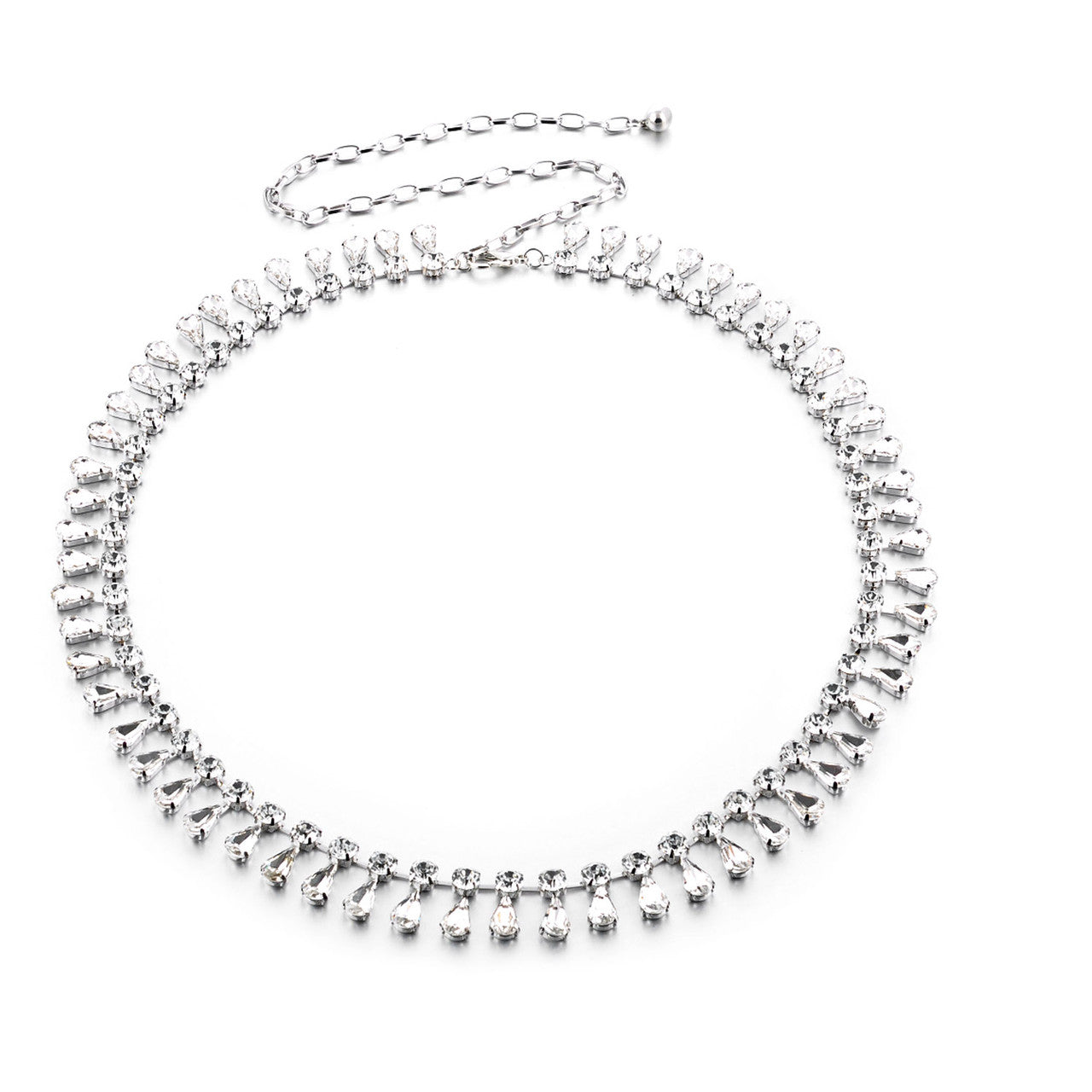 Diamante Belt with Tear Drop Crystals