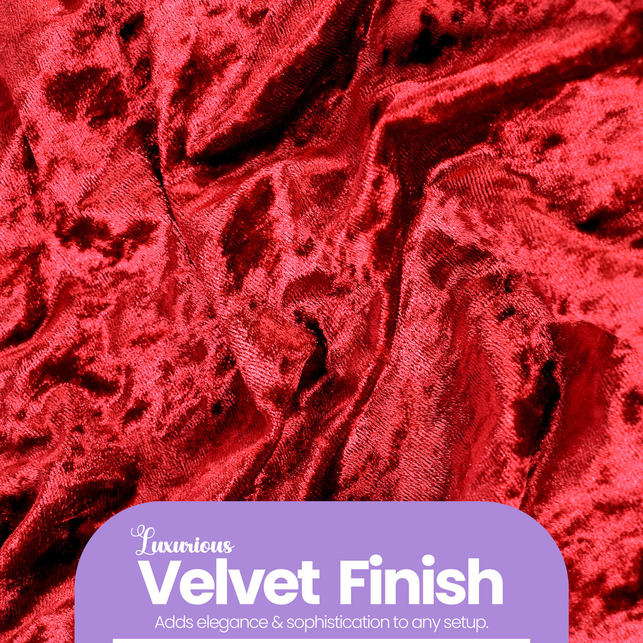 Velvet Chair Band - Red