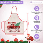 Unisex Christmas Apron – Festive Truck Design