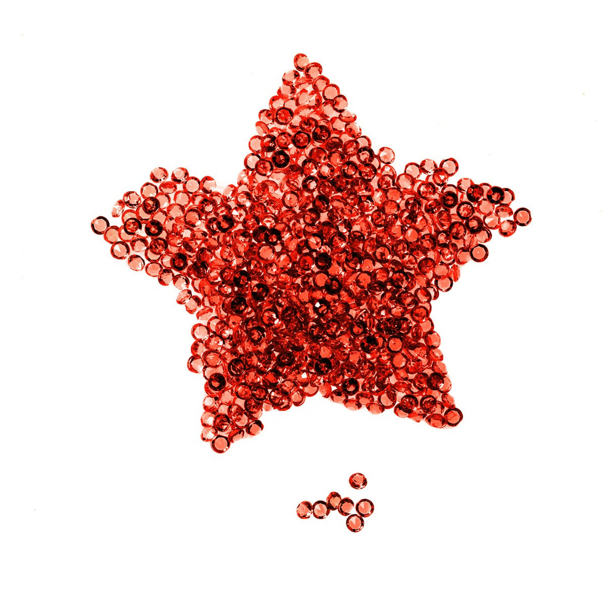 4000 Iridescent Table Scatter Acrylic Crystals, 2.5mm - Orange