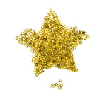 4000 Iridescent Table Scatter Acrylic Crystals, 2.5mm - Yellow