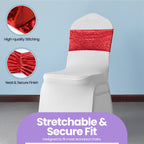 Velvet Chair Band - Red